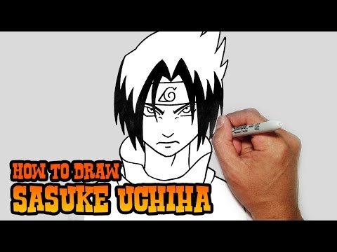 how to draw uchiha sasuke step by step