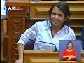 A deputada bloquista interveio no debate da moção de censura do CDS. Para Ana Drago, 