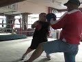 Fight stopped short, boxer sizes up Mini-Me Fight stopped short, boxer sizes up Mini-Me