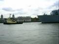 HMS Bulwark Leaving Greenwich