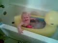 Baby Splashing in Bathtub Baby Splashing in Bathtub