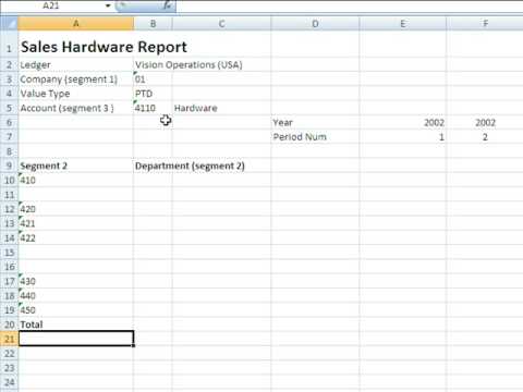 oracle tutorial learn and build oracle EBS e business suite R12  11i General Ledger financial Report in Excel spreadsheet