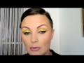 MAC Bright Yellow Glitter party make-up tutorial.