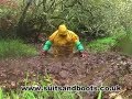 Rainwear & Chest Waders stuck in thick mud Rainwear & Chest Waders stuck in thick mud