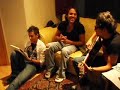 Servando, Florentino y Jose Iorio ensayando en estudio