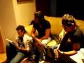 Servando, Florentino y Jose Iorio ensayando en estudio
