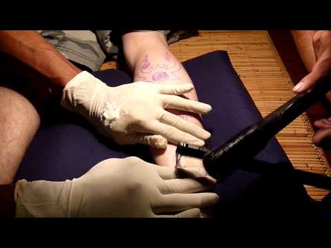 Iban Scorpion Tattoo Hand Tapped in Borneo