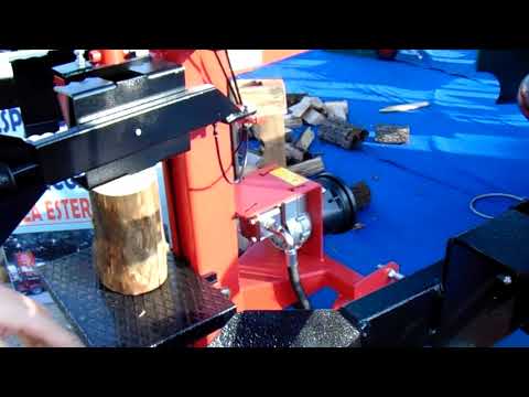 Dimostrazione Spaccalegna Mundial Vjmar da 10 ton. corsa 1000