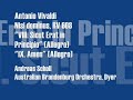 vivaldi:nisi dominus sicut erat in principio amen  scholl