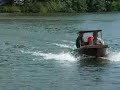 Test eines Elektro-Bootes (4)