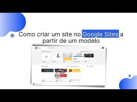 Como criar um site no Google Sites a partir de um modelo