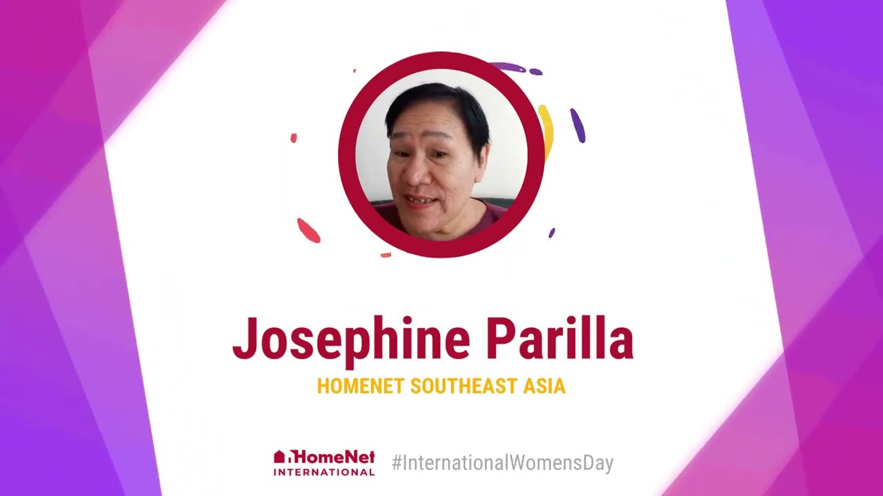Josephine Parilla - HomeNet Southeast Asia