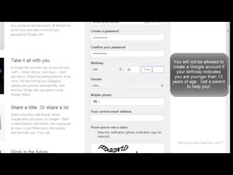 how to open google account
