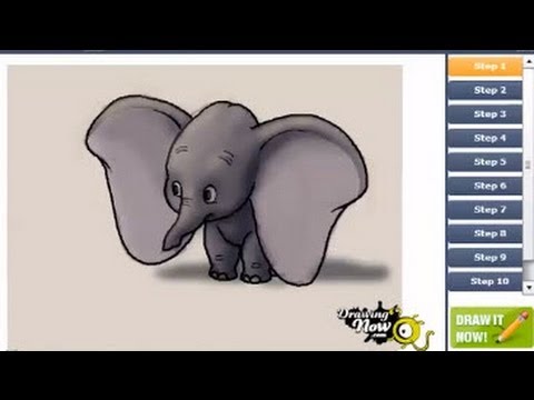 how to draw dumbo