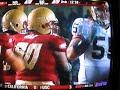 BJ Raji uses one Notre Dame player to tackle another.