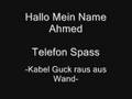 videos de Hallo Mein Name Ahmed -Kabel guck raus aus Wand- Telefon V..
