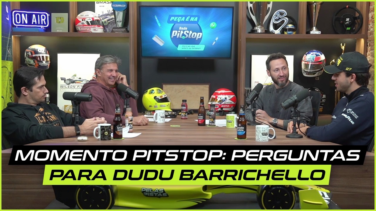 Momento Pitstop: Perguntas para Dudu Barrichello #cortes #pelaspistaspodcast #dudubarrichello #faq