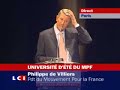 espace Pierre Cardin UDT MPF 2008 Philippe de Villiers