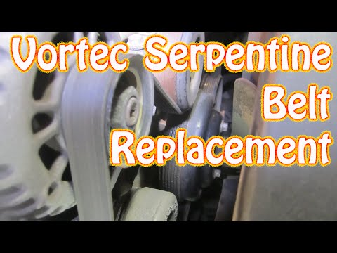 how to change serpentine belt gmc jimmy