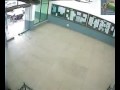 Pakistani student puzzled about automatic door