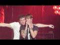Mcfly recreates 'Dougie, don't go into the woods' to the pioneers and 'My heart will go on'
