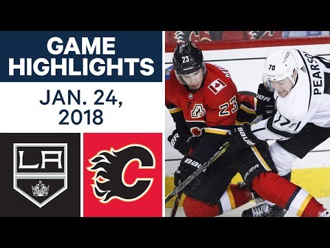 Video: NHL Game Highlights | Kings vs. Flames — Jan. 24, 2018
