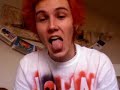 Me drinking some orange juice