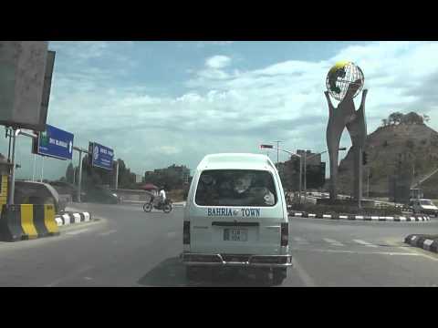 Pak Bahria - Bahria Town Rawalpindi, Pakistan. Travelling from Phase 8 to Phase 7 on Main Expressway Road.
