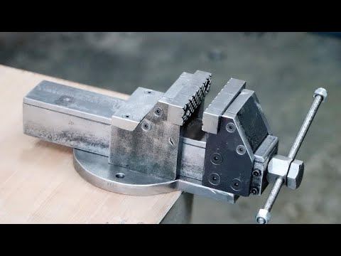 How To Make A Bench Vise || DIY Metal Bench Vise Without Welding