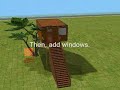 PLZ READOmg already more than 15k veiws, thats more than I expected. o.OA tutorial for the ultimate treehouse for ur sims. Cheats are not needed for this  treehouse, unlike some of the other models sims players have shown across the net. If u have any questions ask me. I wil be making a few more tutorials sometime soon. I am looking for requests so if anyone wants to see how to do something in the sims such as make a swimable lake (comming soon) then msg me. Im a dry sponge lookin for ideas lol. Give me ur ideas and ill test em. Who knows? Maybe somethin will work out...I was thinkin bout tryin a floating house soon. Sound cool? Tell me and if it works ill make the tutorial. And for those who still play the origonal sims, i have the complete eddition of it and would be happy to make tutorials for that as well.