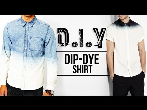 how to make dip dye t shirts