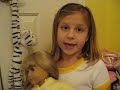 Anna showing her American Girl Doll