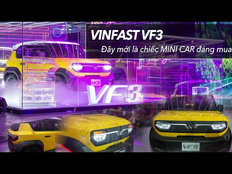 Chi tiết Vinfast VF3 - mini car giá rẻ - Tâm điểm triển lãm Vinfast |XEHAY.VN|