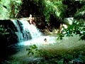 Tuffo sulla cascatina di bivongi
