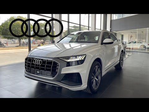 Tổng quan chi tiết Nội thất và Ngoại thất Audi Q8 S Line màu Trắng Ibis - Nội thất Nâu