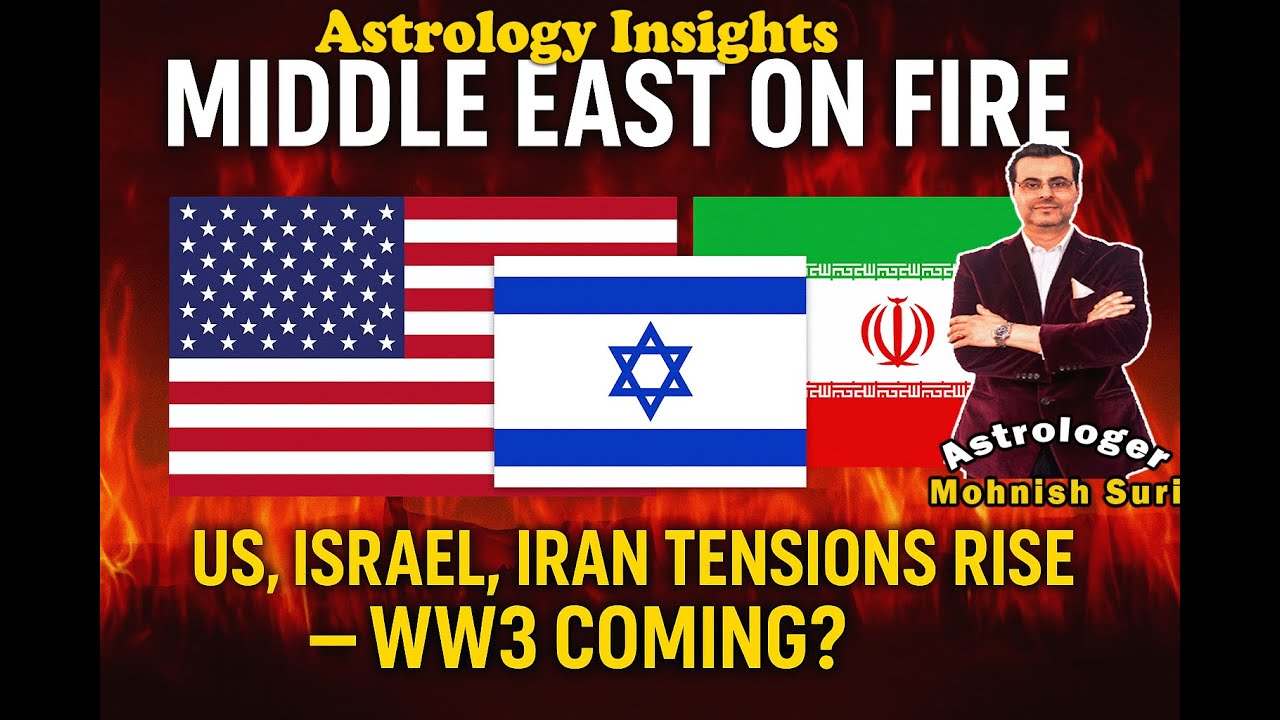 Middle East on Fire! US, Israel, Iran Tensions Rise – WW3 Coming? Astrology Insight