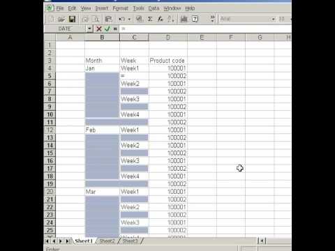 how to fill blank cells in excel