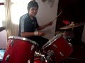 Franco tocando cumbia con la bateria