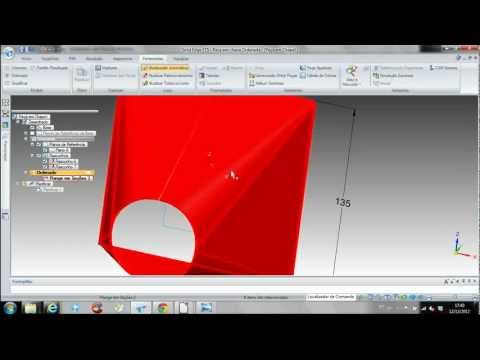 Solid Edge - Perfil quadrado para redondo em chapa