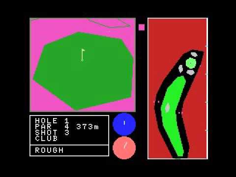 3-D Golf Simulation - High-Speed Edition (1984, MSX, T&ESOFT)
