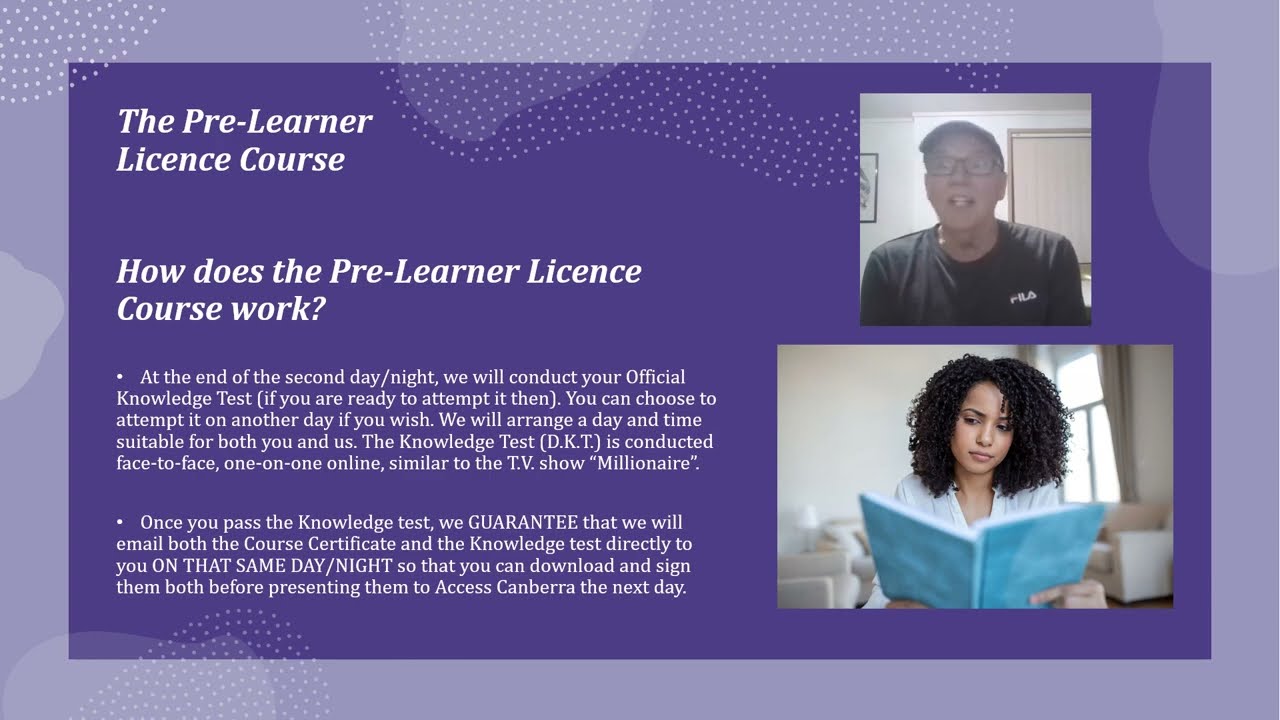 Road Ready Courses ACT PreLearner Licence Course