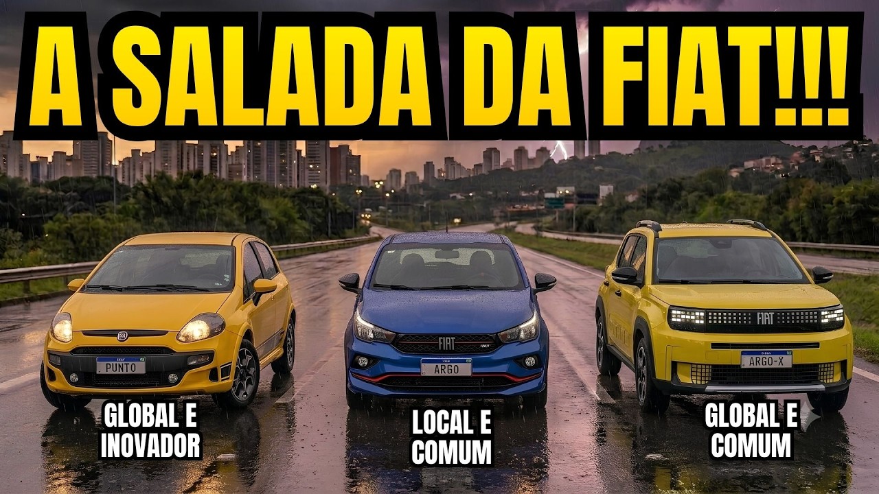 FIAT ARGO-X NÃO É NEM ARGO, NEM PALIO E NEM PUNTO. MAS VAI VENDER BEM...