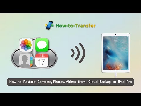 How to Restore Data from iCloud Backup to iPad Pro Easily How to Restore Data from iCloud Backup to iPad Pro Easily