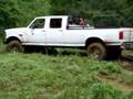 Getting into some swamp w/the 1-ton CC the land yacht
