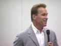 california governor arnold schwarzenegger speaks at csulb