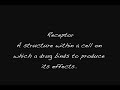 Pharmacology - Receptor & Antagonist