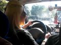 Blondies in the car