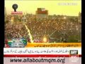 Dr. Farooq Sattar addressing MQM Jalsa in Hyderabad on 28th Foundation Day of MQM