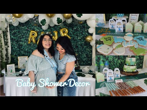 video-linktoworks-BABY SHOWER DECOR | DINOSAUR THEME PARTY | HOSTING A...