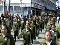 Desfile 20 de Nov en Nuevo Necaxa Puebla (jovencitas apoyando al SME)